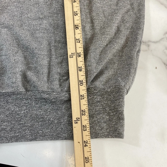 Monrow + Soul Top Womens‎ Small Gray Soul Cycle Henley Long Sleeve - Picture 9 of 9
